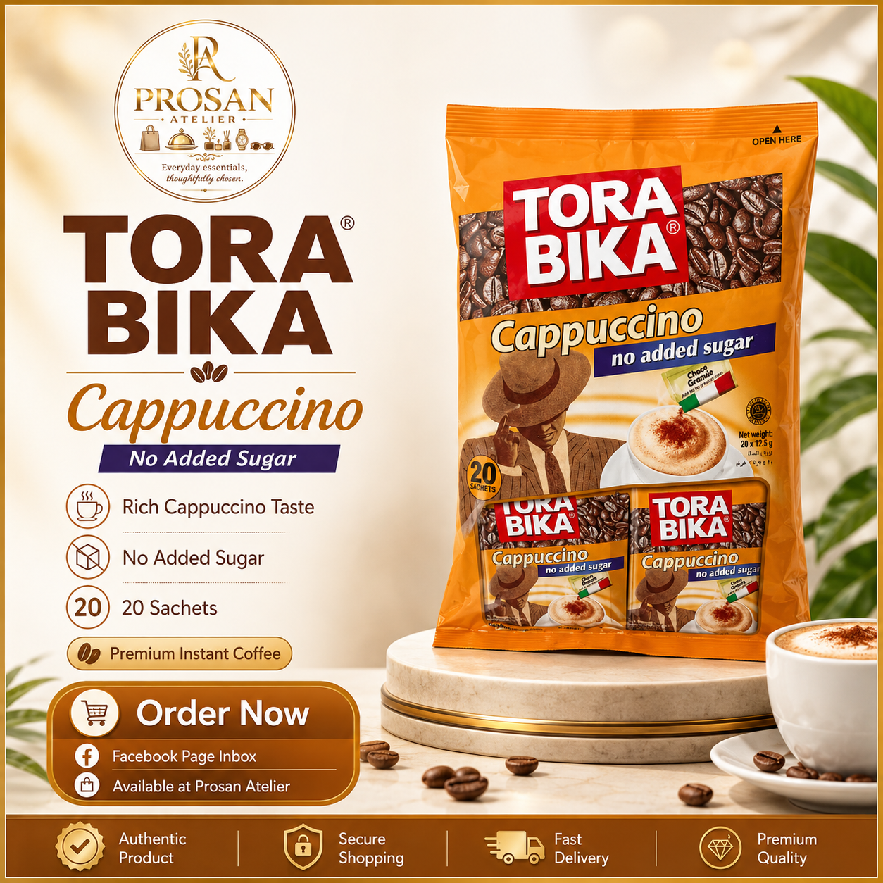 Tora Bika Cappuccino No Added Sugar