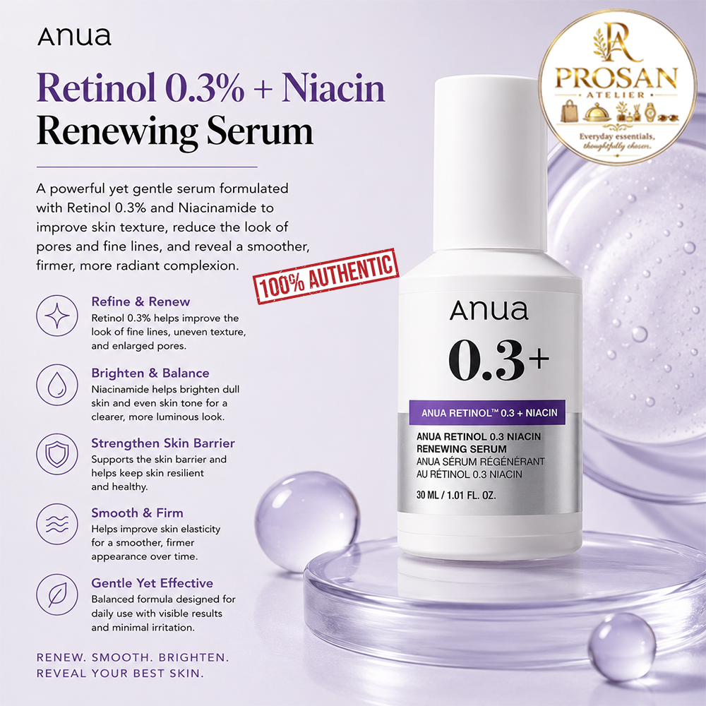 Anua Retinol 0.3% + Niacin Renewing Serum - 30ml