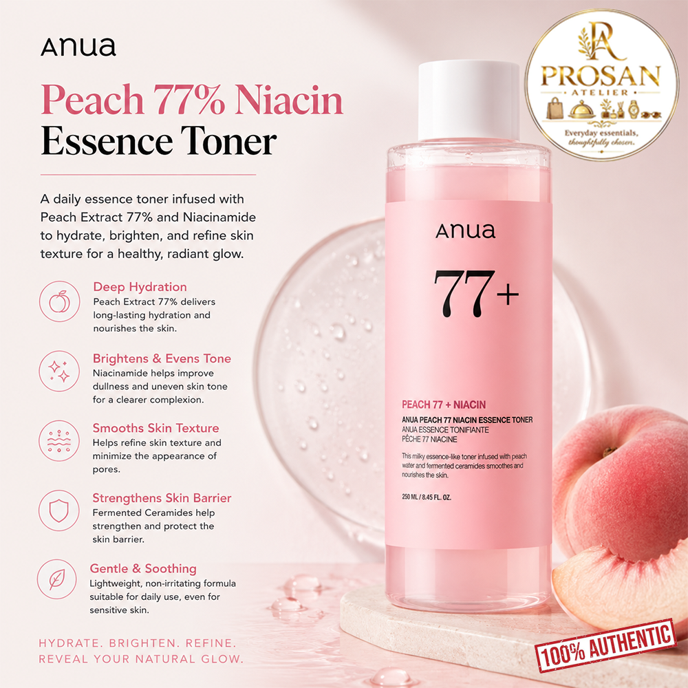 Anua Peach 77% Niacin Essence Toner - 250ml