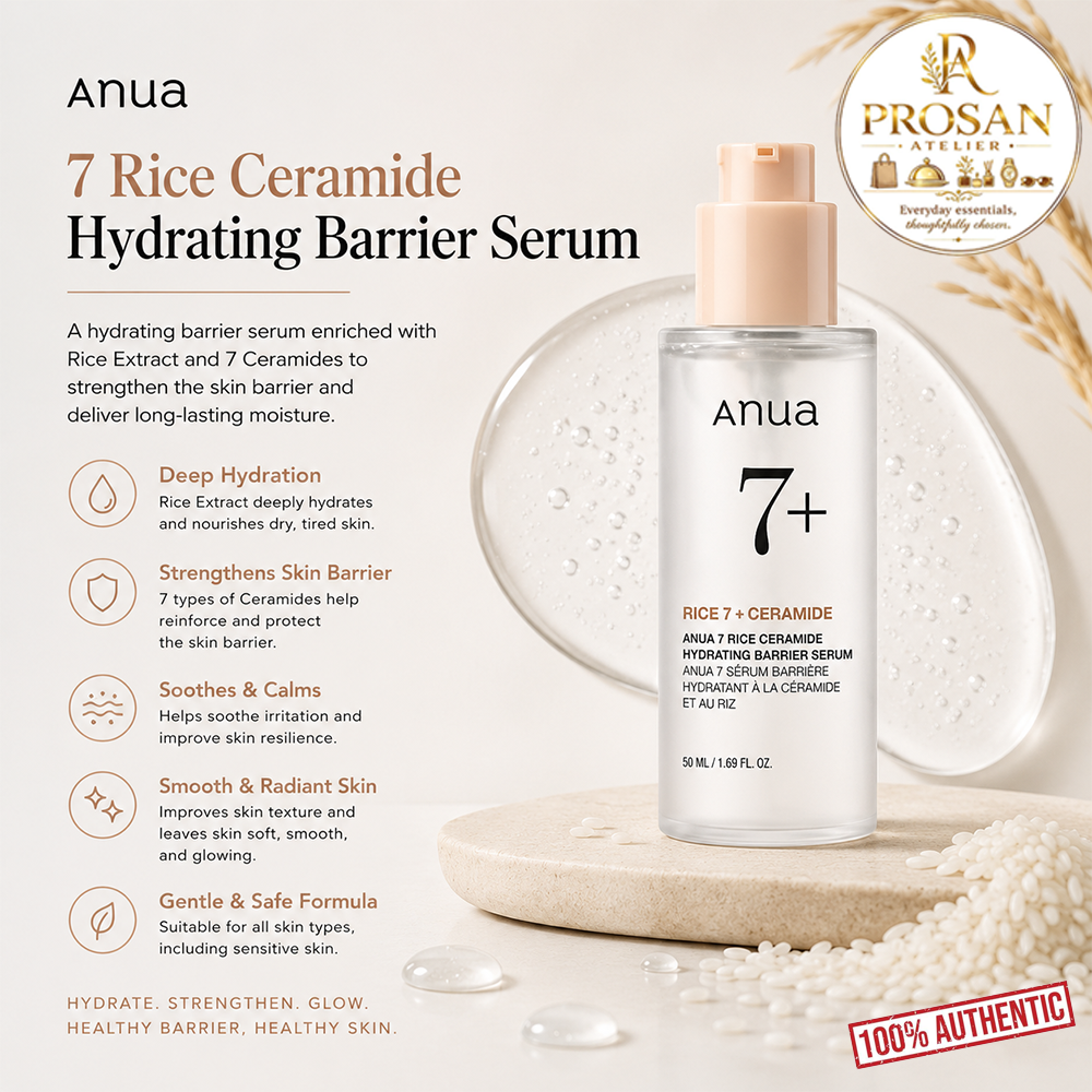Anua 7 Rice Ceramide Hydrating Barrier Serum - 50ml