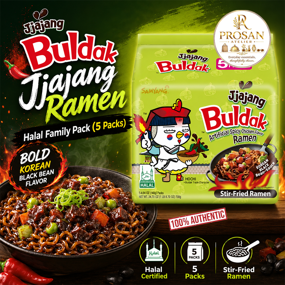 Samyang Buldak Fire Chicken Jjajang Ramen Halal Family Pack