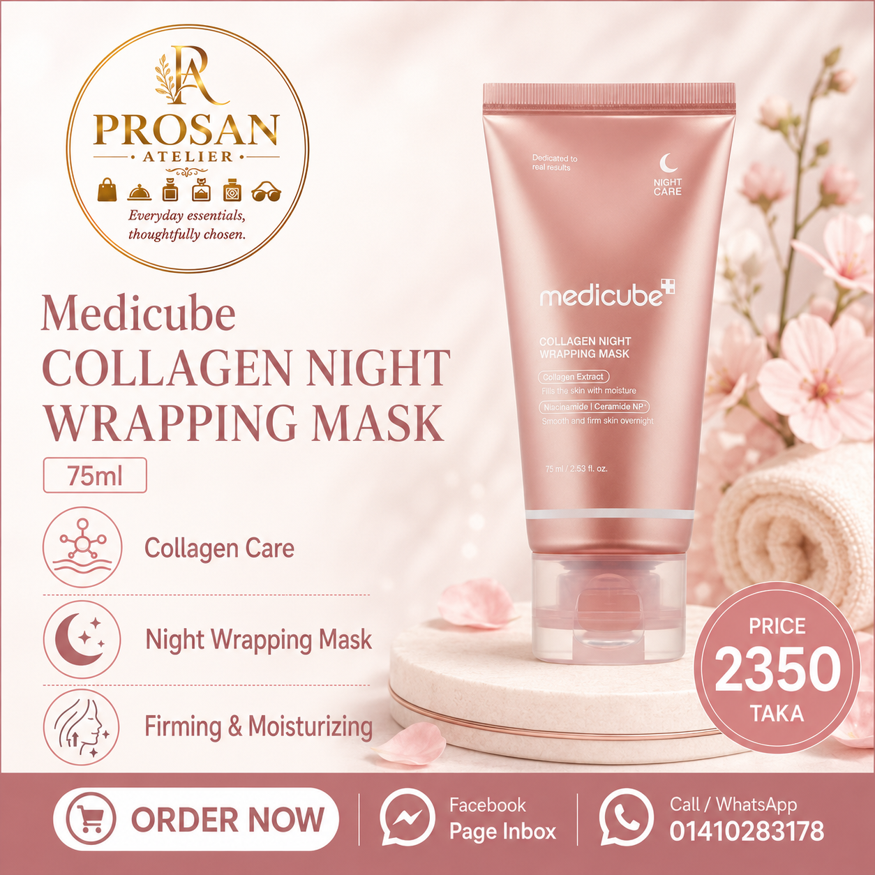 Medicube COLLAGEN NIGHT WRAPPING MASK 75ml
