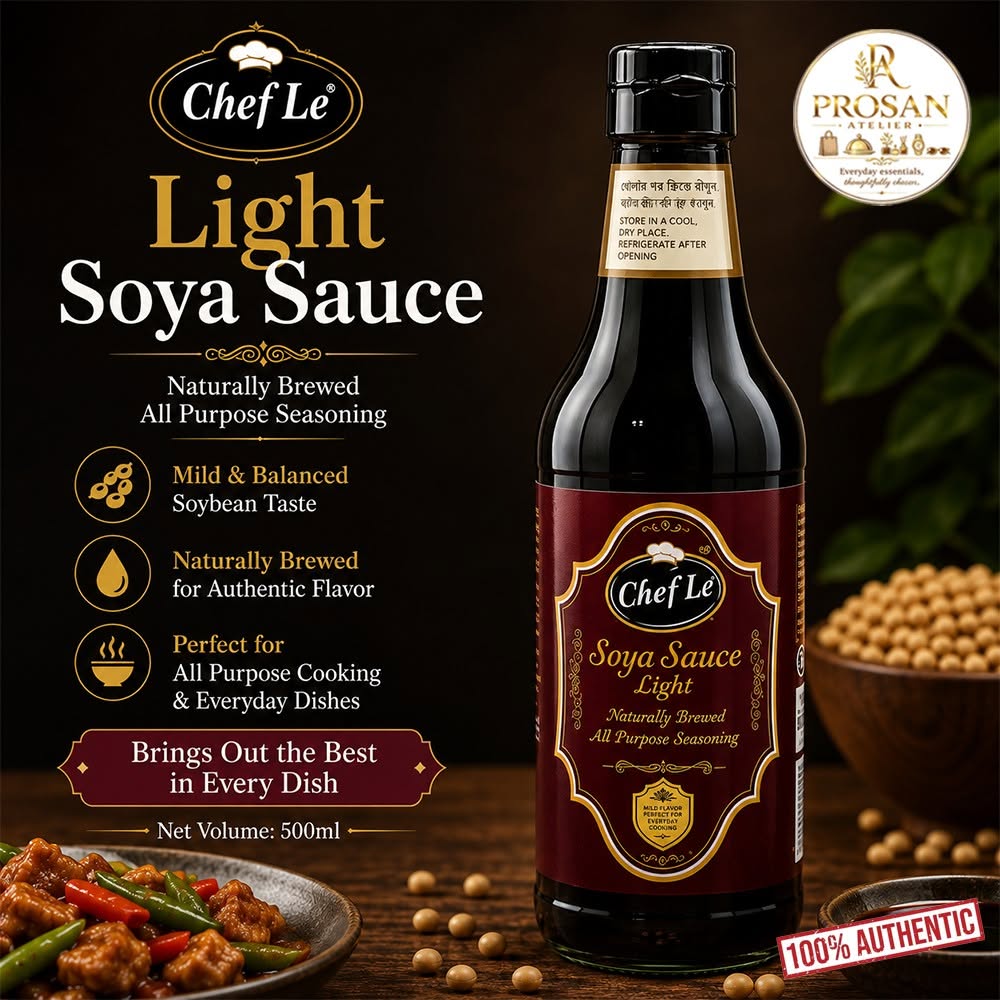 Chef Le Light Soya Sauce 250ml (Halal)