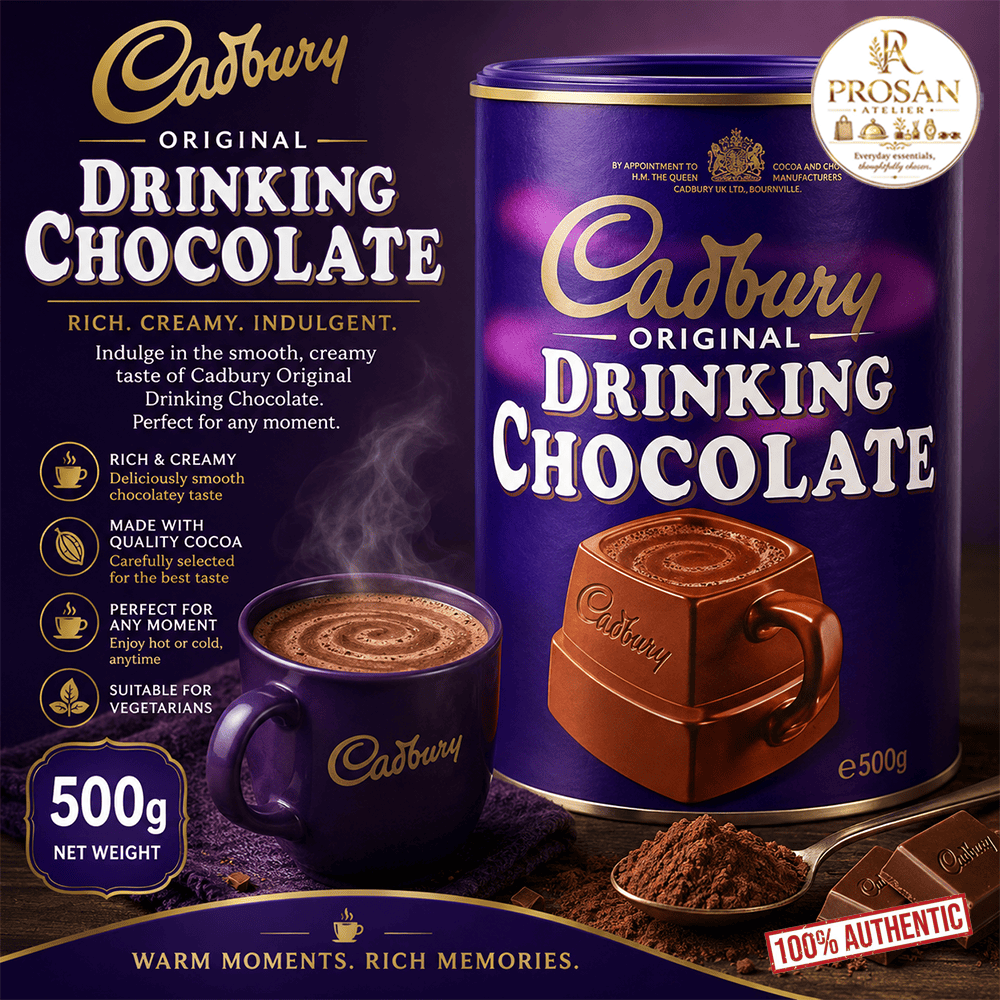 Cadbury Original Drinking Chocolate Powder 500g | Hot Chocolate Drink Mix