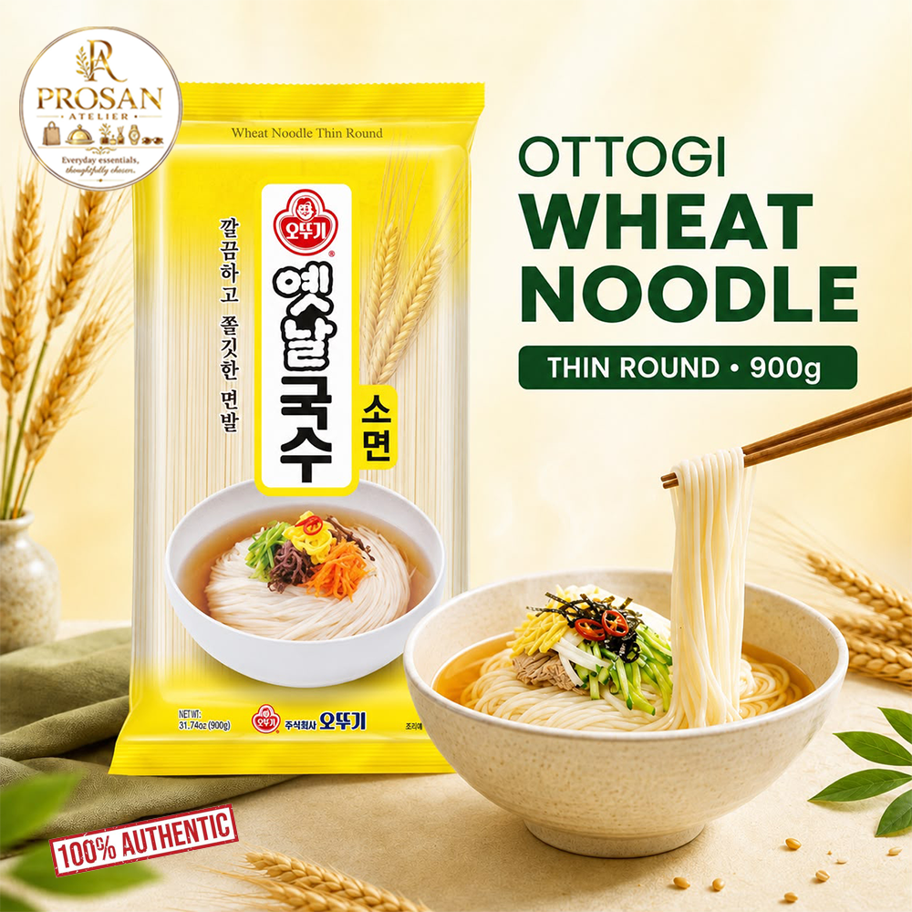 Ottogi Wheat Noodle Thin Round 900g