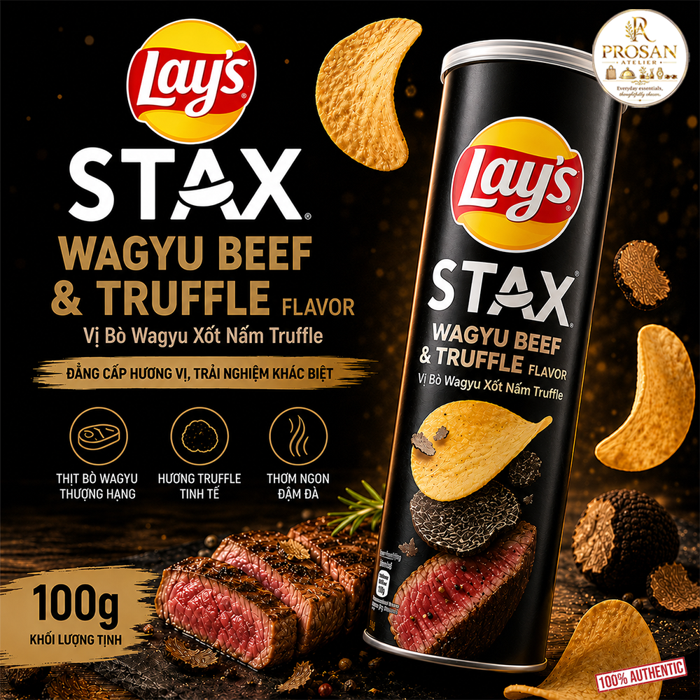 Lay’s Stax Wagyu Beef & Truffle Flavor Potato Chips