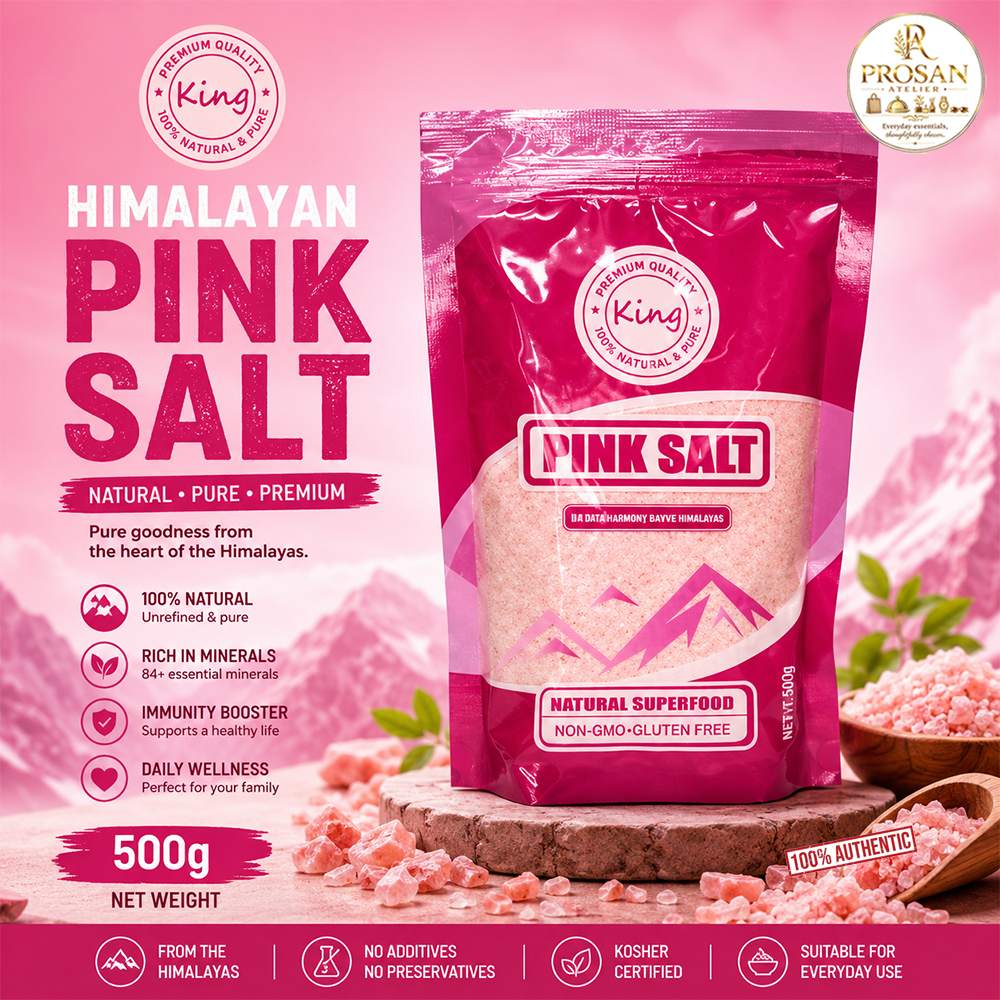 King Himalayan Pink Salt 500g