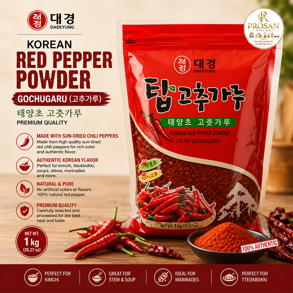 Daekyung Korean Red Pepper Powder Gochugaru (고추가루) 1kg
