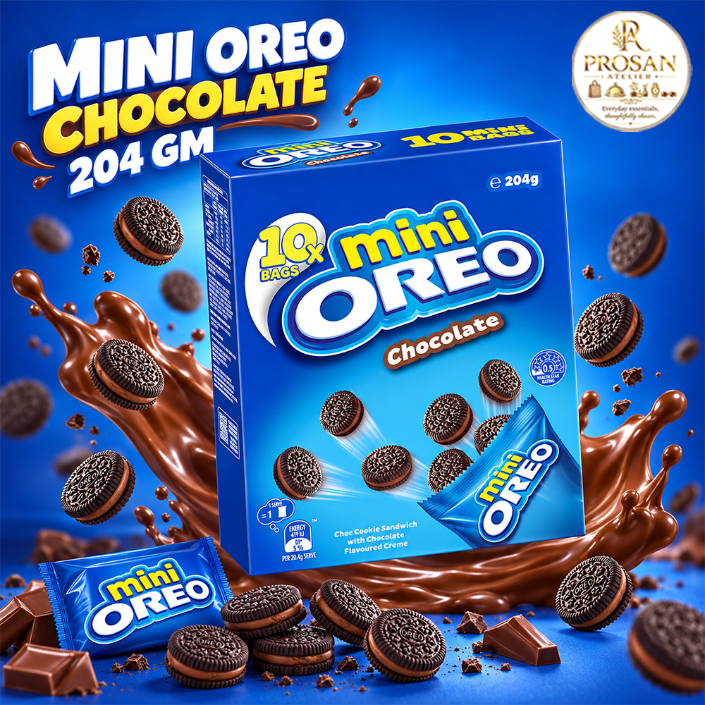 Oreo Mini Chocolate Cream Sandwich Biscuits 204g