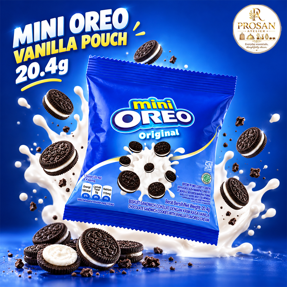 Oreo Mini Original Vanilla Cream Sandwich Biscuits 20.4g