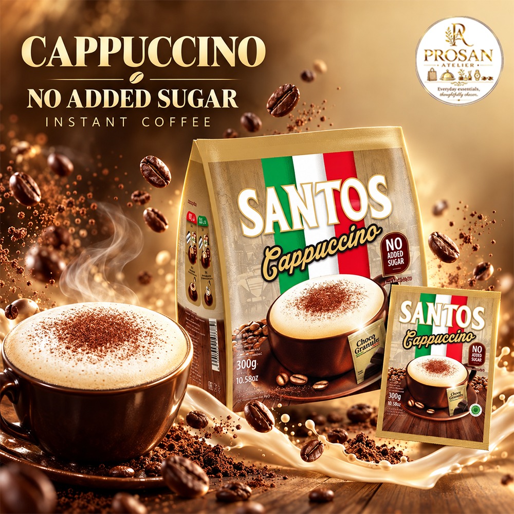 Santos Cappuccino No Added Sugar Instant Coffee