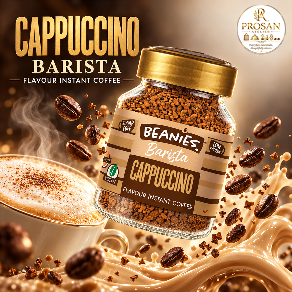 Beanies Barista Cappuccino Flavour Instant Coffee