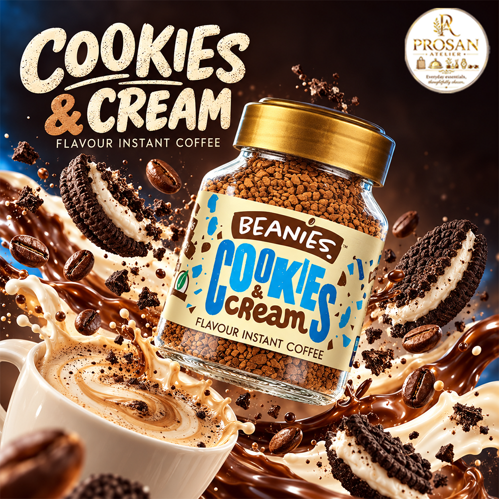 Beanies Cookies Cream Flavour Instant Coffee